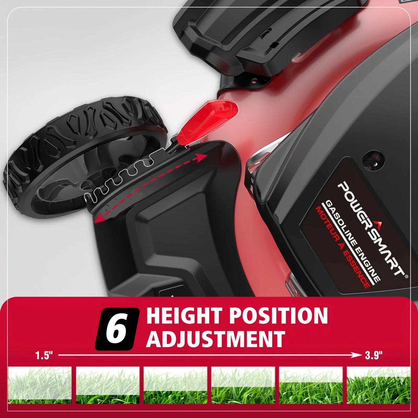 PowerSmart 144cc Gas Push Lawn Mower 2-in-1 Mulching Discharge