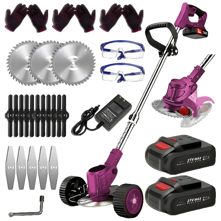 Lawn Care Cordless Trimmer And Leaf Blower Combo Kit