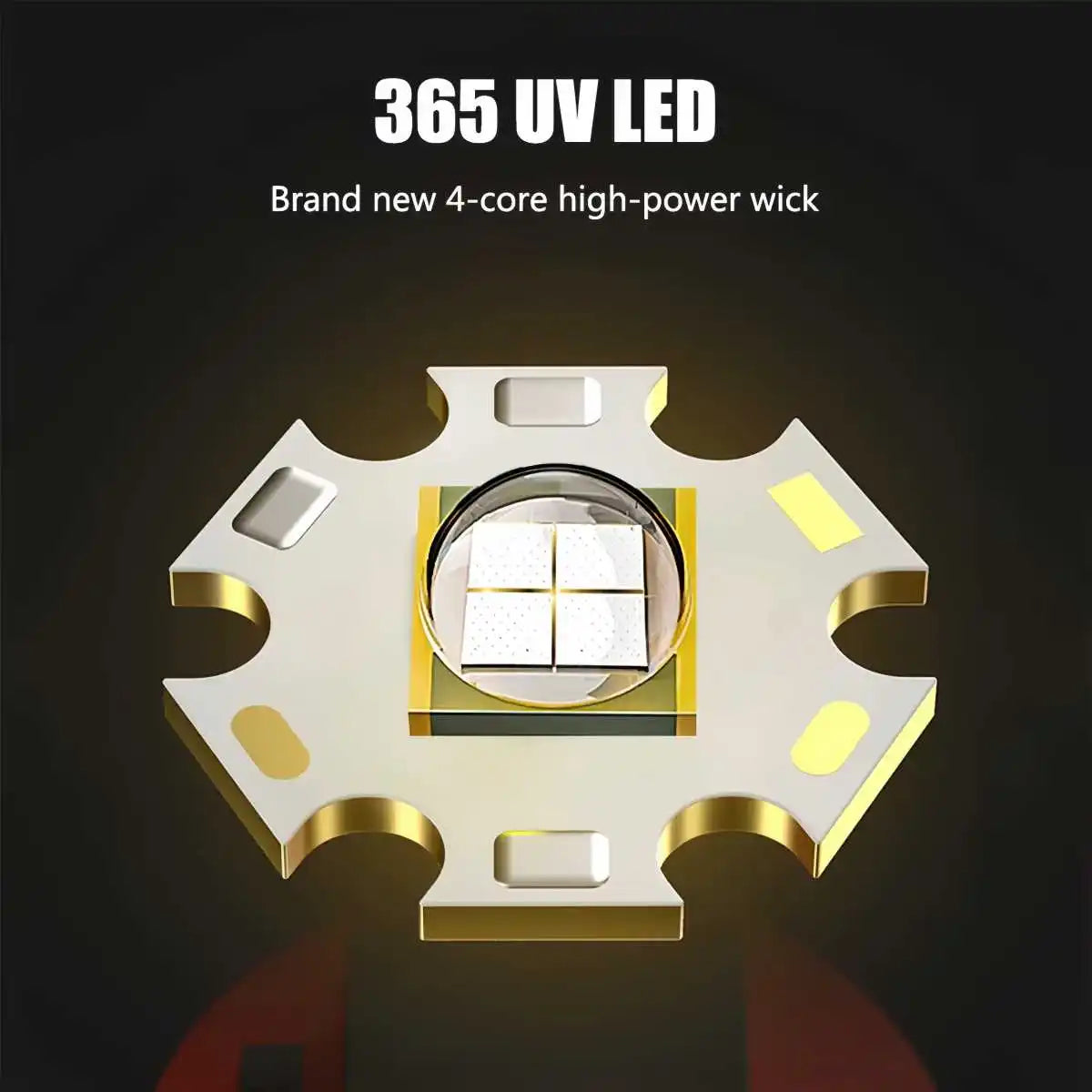 20W UV Black Light Flashlight -365nm USB Rechargeable | Pet Urine Detector, Gem and Money Detector, Stain Detector, etc