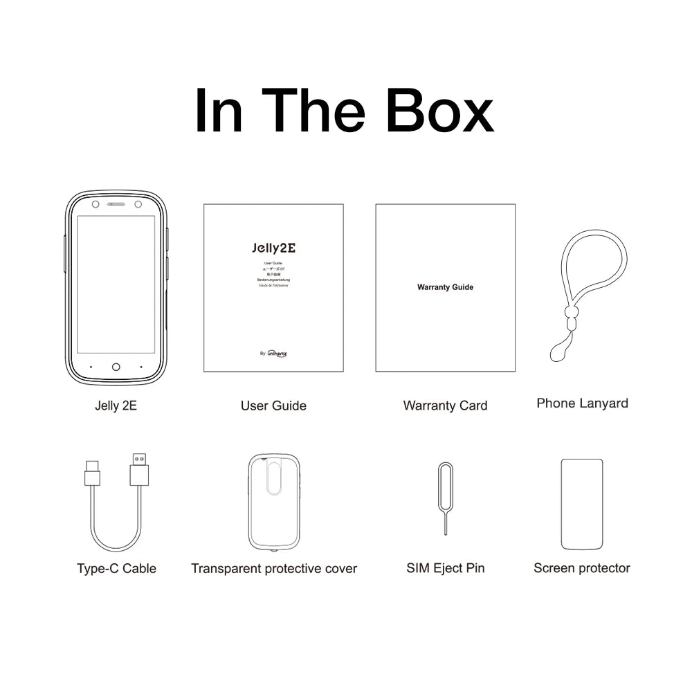 Unihertz Jelly 2E 4G Android 12 мини телефон Unlocked Global Version VoLTE and HD Voice Supported 4+64GB Phone With SD Card