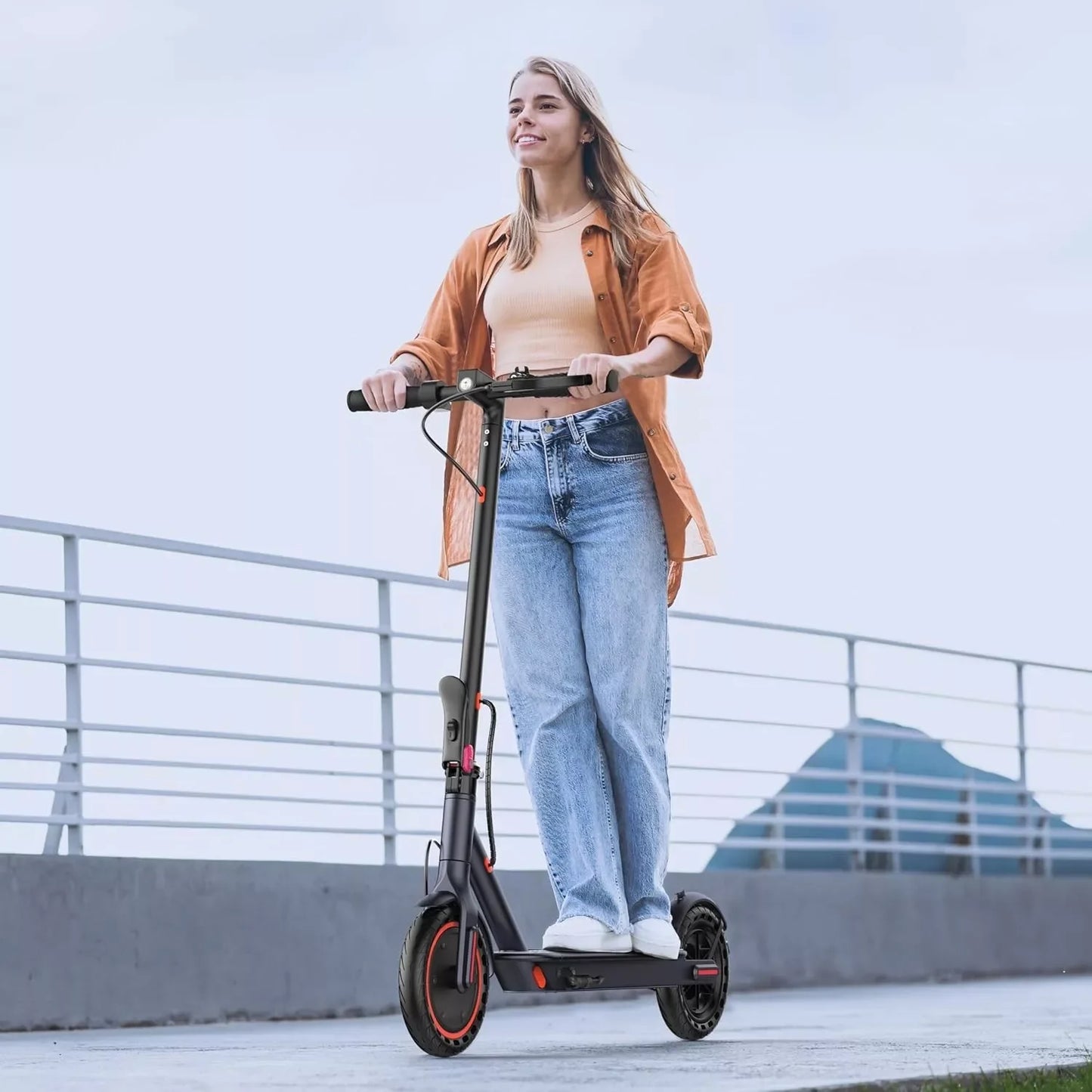 AOVOPRO LADPED LP60 Electric Scooter 350W 19mph Max Speed 8.5inch tire Folding Electric Scooter 16miles Max Range for Adult