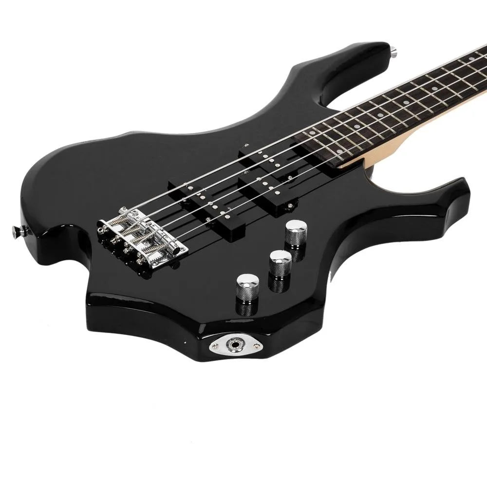 Burning Fire Electric Bass Guitar Beginner 4 String Guitar School Band