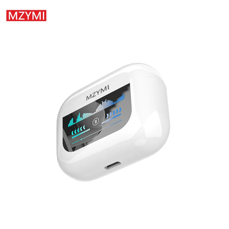 MZYMI YX30 ANC Wireless Earphone LED Touch Screen Active Noise Cancelling Bluetooth Headset G4 ANC+ENC Sport Headphone With Mic