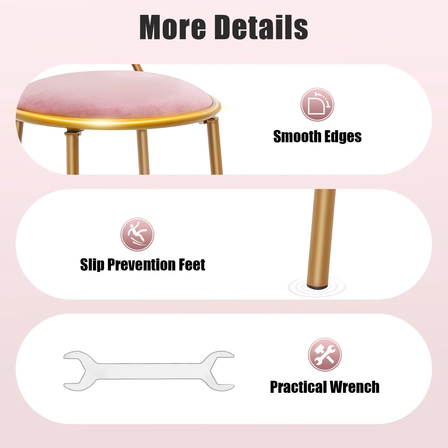 Butterfly Backrest Chair Pink Butterfly Dinning Chair Metal Makeup Stool Vanity Chair Home Furniture for Living Room Bedroom