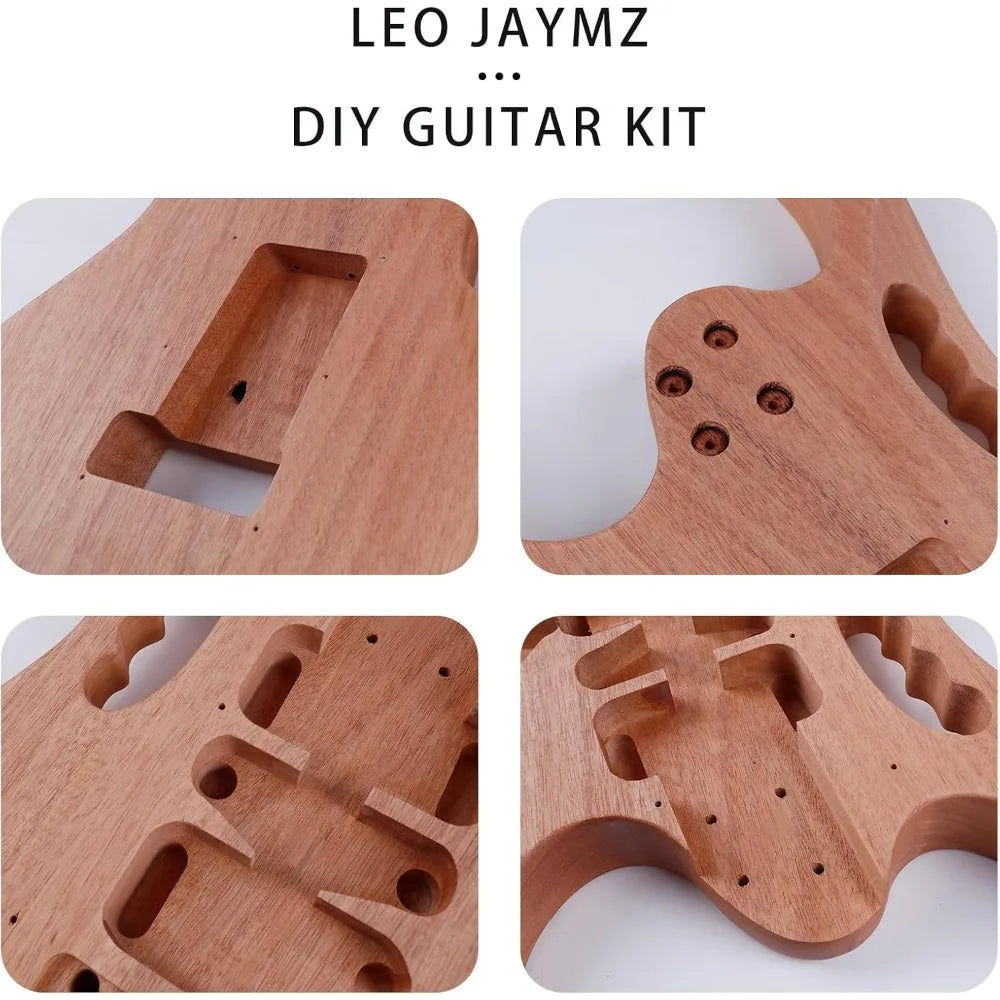 DIY Electric Guitar Kits in IBZ Style - Mahogany Body and Maple Neck - All Components Included