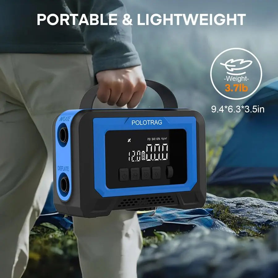 Board Pump, Tire Inflator Portable Air Compressor Cordless Air Pump for Inflatables with AutoOff, Deflate Function, Rechargeable