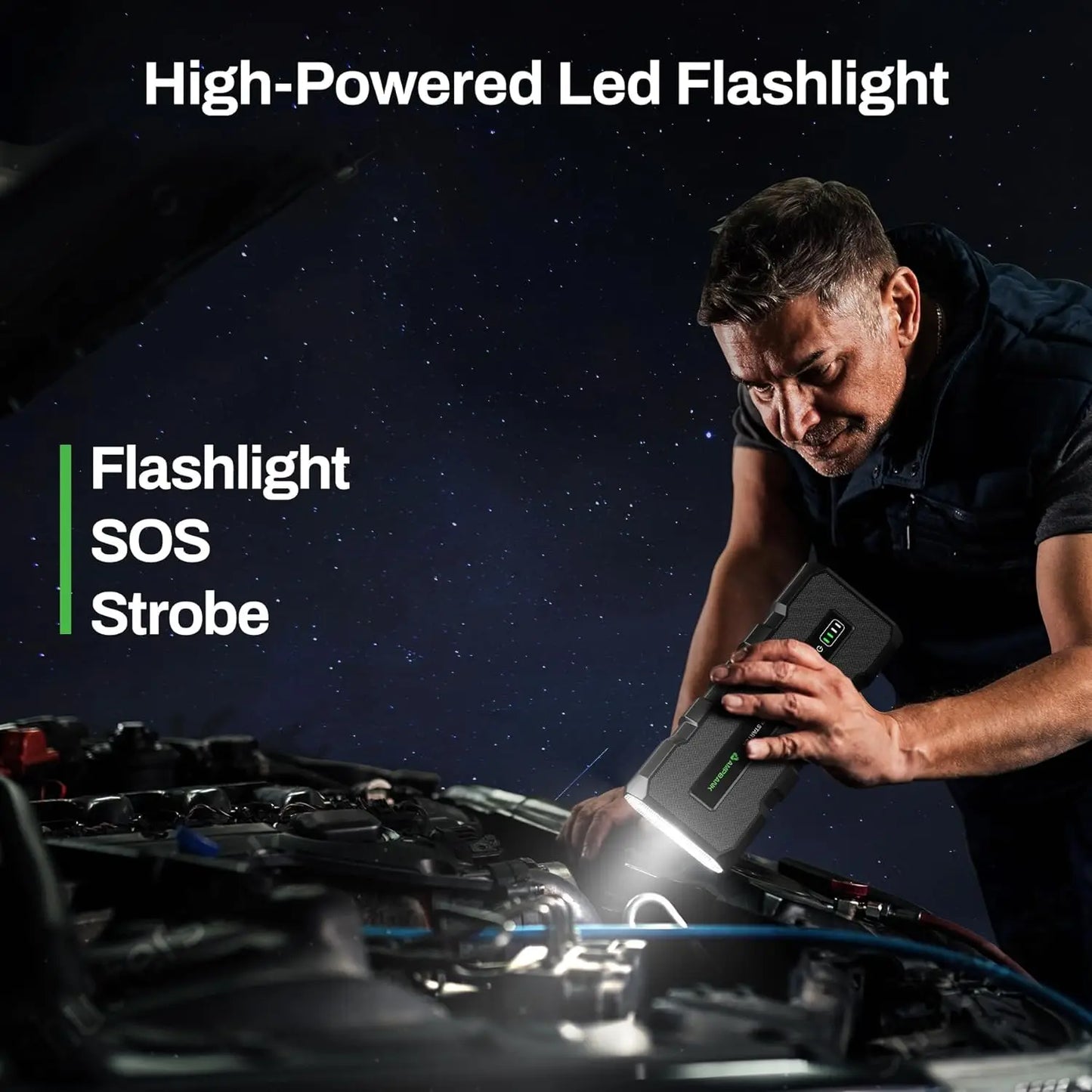 AMPBANK AB4000 Car Jump Starter 24000mAh Booster Power Bank Battery Charger Portable 12V 4000A Booster Pack