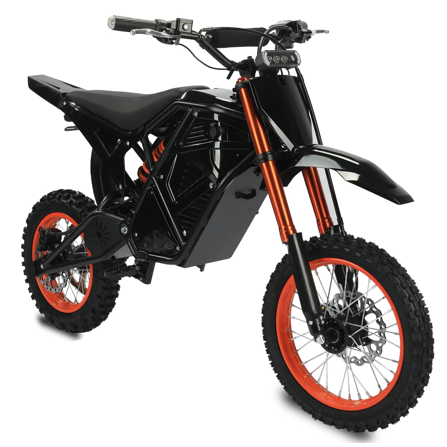 1 YEAR Warranty 2000W Electric Dirt Bike for Teens & Adults, EBike, 48V Removable Battery E Bikes, 14"/12" Fat Tires Bicycle