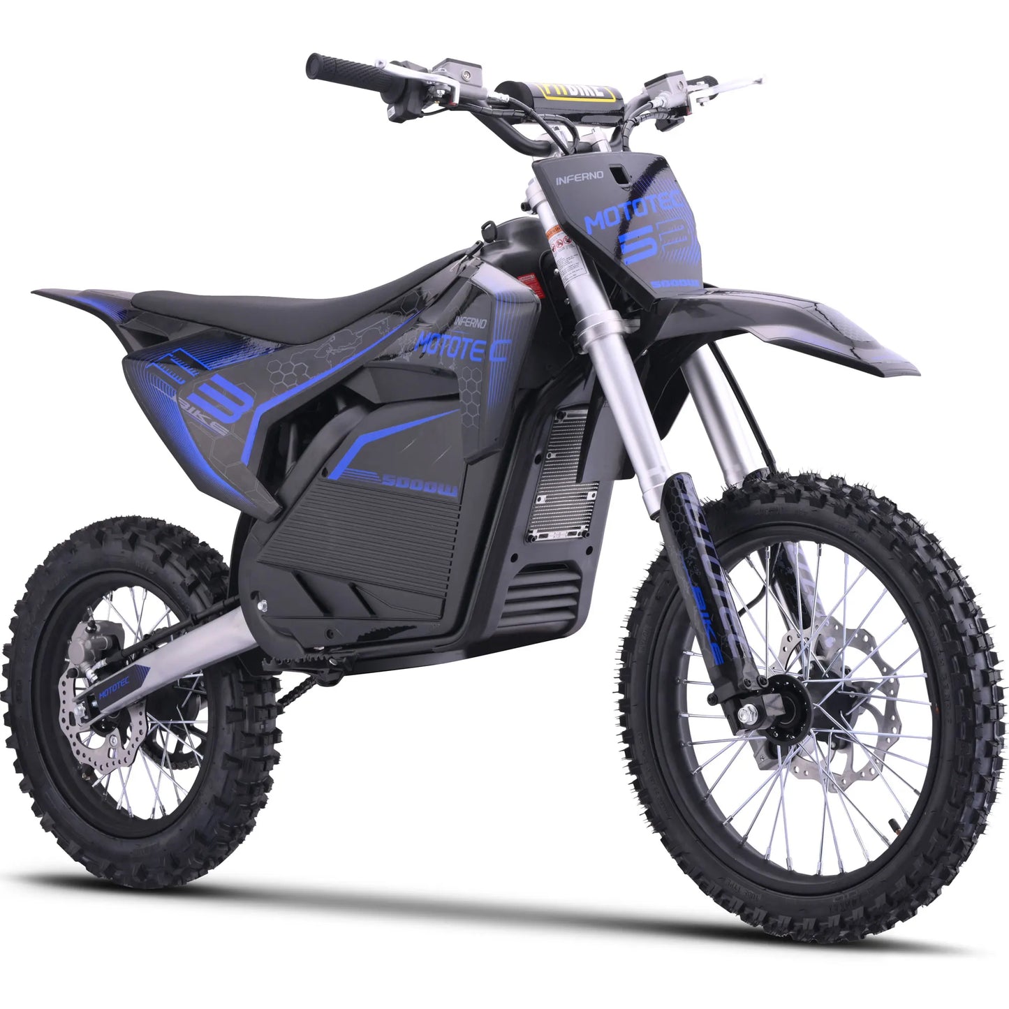 KOOZ HP117E 72V 5000W Pro Electric Dirt Bike for Adults,3 Speed Modes Electric Motorcycle Up to 50 MPH & 40 Miles Long-Range
