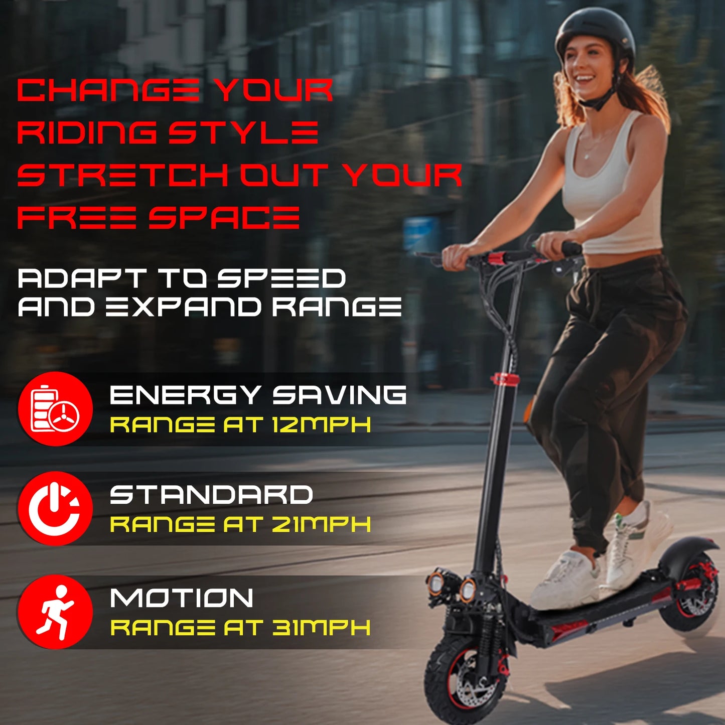J11 Electric Scooters USA Warehouse 1200W Brushless Motor 48V18ah Electric scooter adult Max Speed 34Mile 11'' Off-road Tires