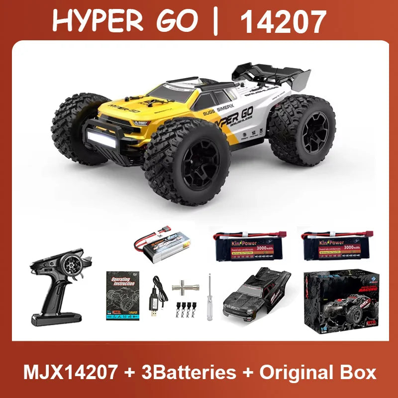 Hyper Go MJX 14207 1/14 4WD 2.4G RC Car 55KM/H Brushless Drift Vehicle Racing Car Remote Control Car Off-Road Truck Toys