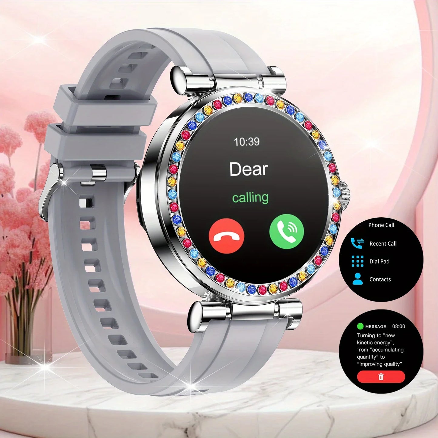 2025 new fashionable wireless calls, Smart watch, phone dialing, call notification and rejection, a variety of wallpapers