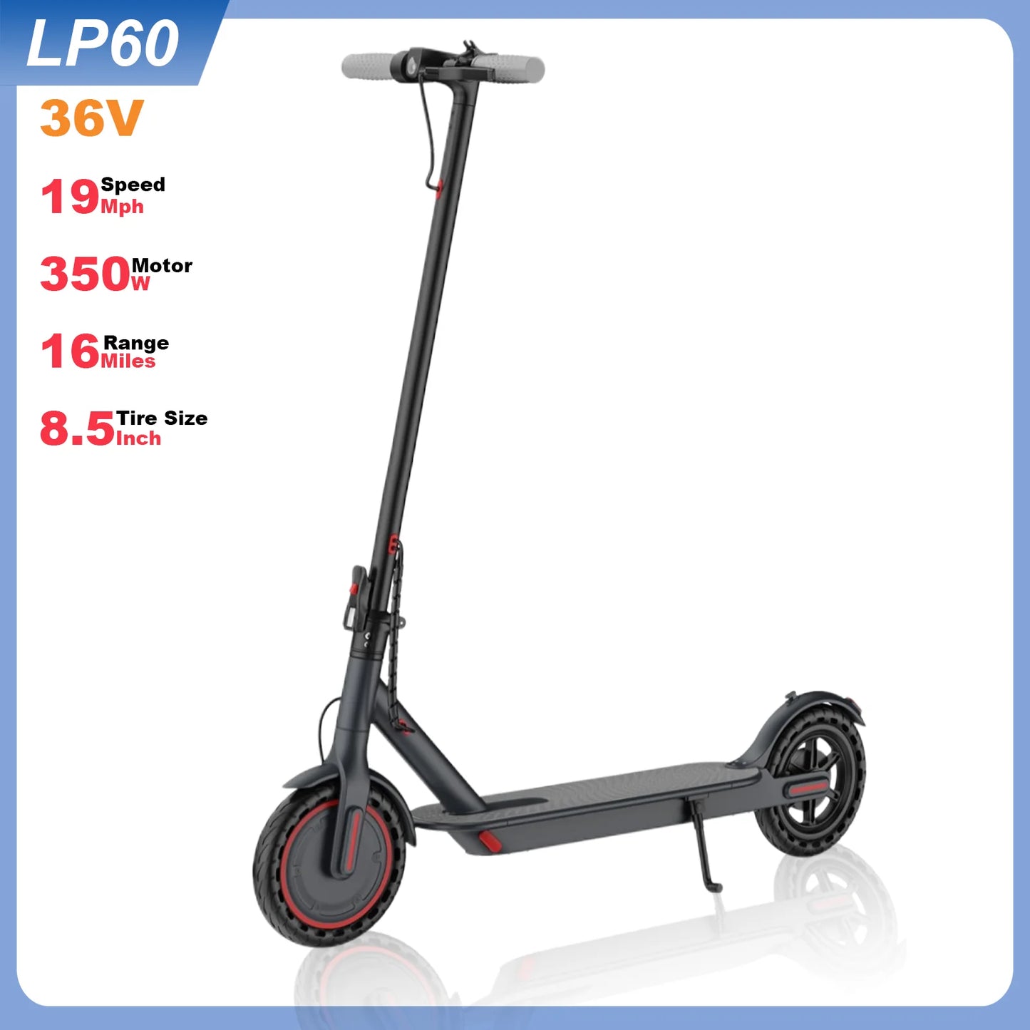 AOVOPRO LP60/LPMAX Electric Scooter 500W Motor 22mph 42V14.5Ah 27Miles Long Range Foldable 10Inch App Connected EScooter
