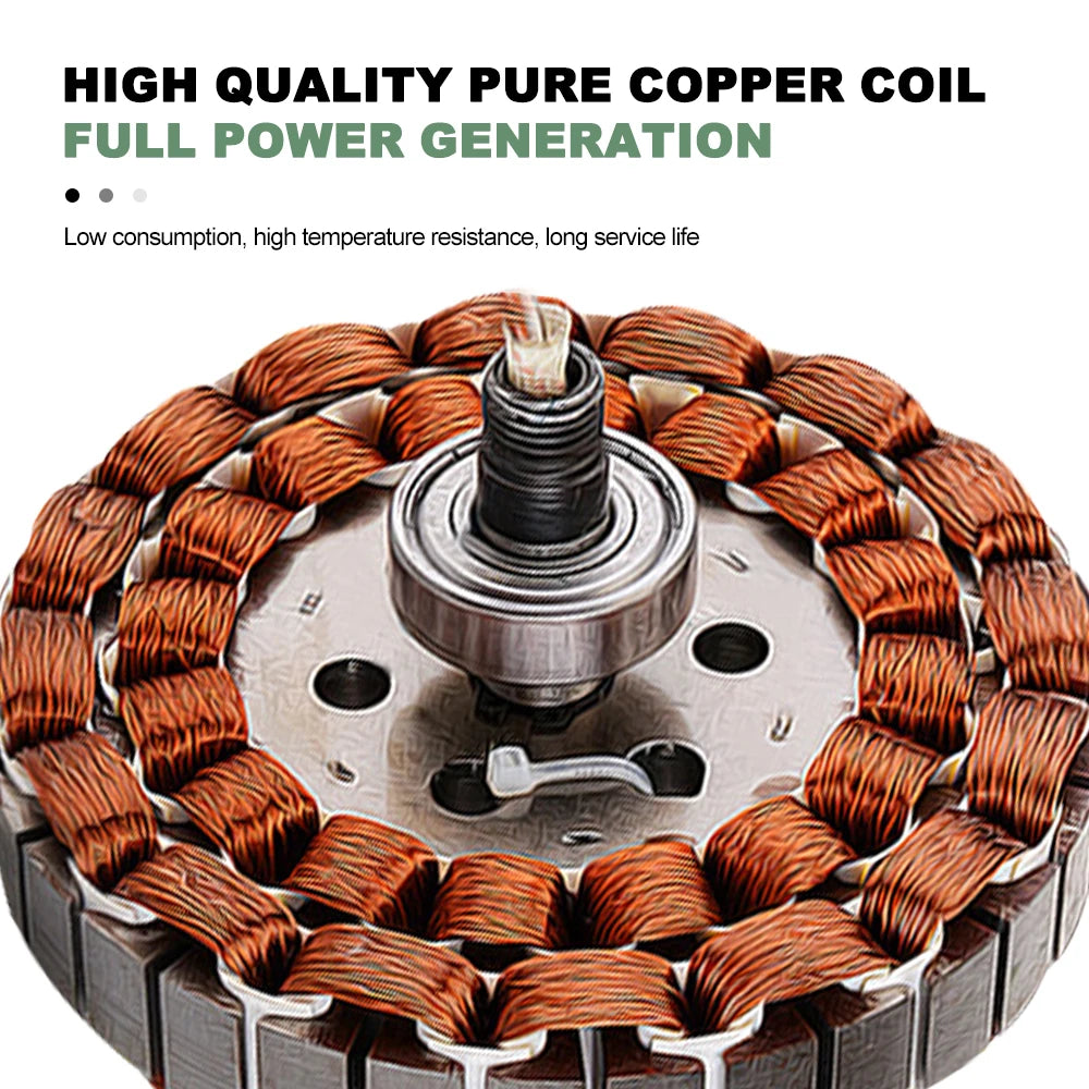 Gearless Permanent Magnet Generator Turbine Low Speed 500W 12V 24V For Water Conservancy And Wind Power Household 220V