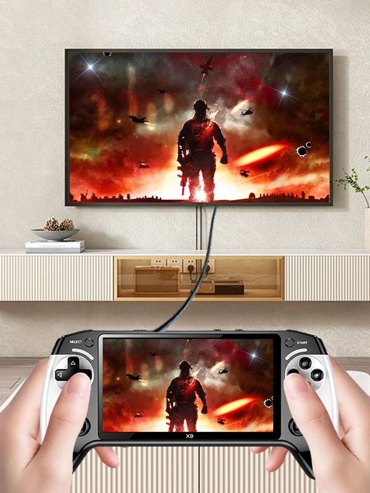 5.5 Inch Screen Handheld Game Console 1500mAh Electronic Game Player Type-C Charging Portable Game Player for Kids Adults