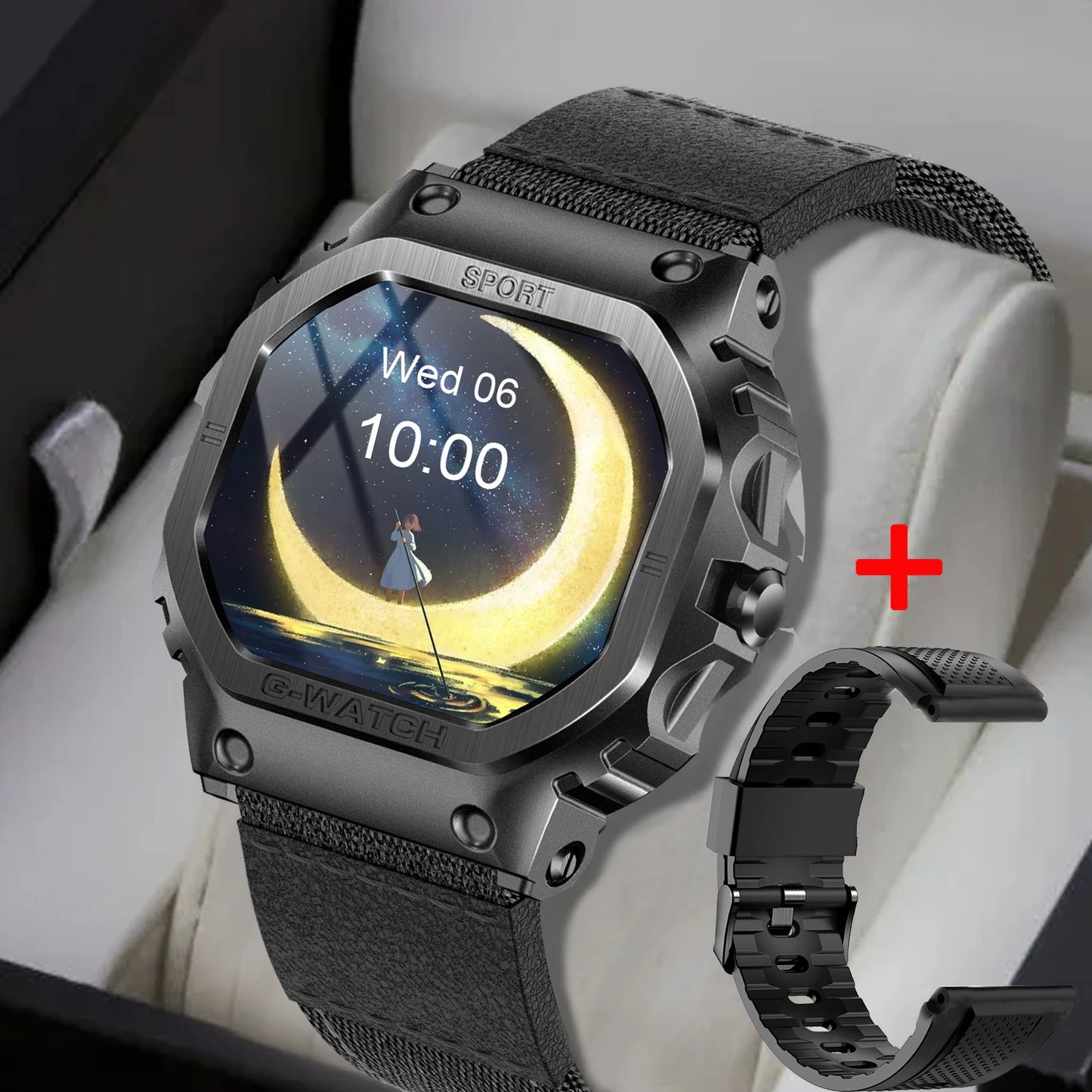 Unisex Smart Watch,1.57"Sports Smartwatch with Wireless Call/Flashlight,Fitness Watch,Ideal Gift for Fitness/Outdoor Enthusiasts