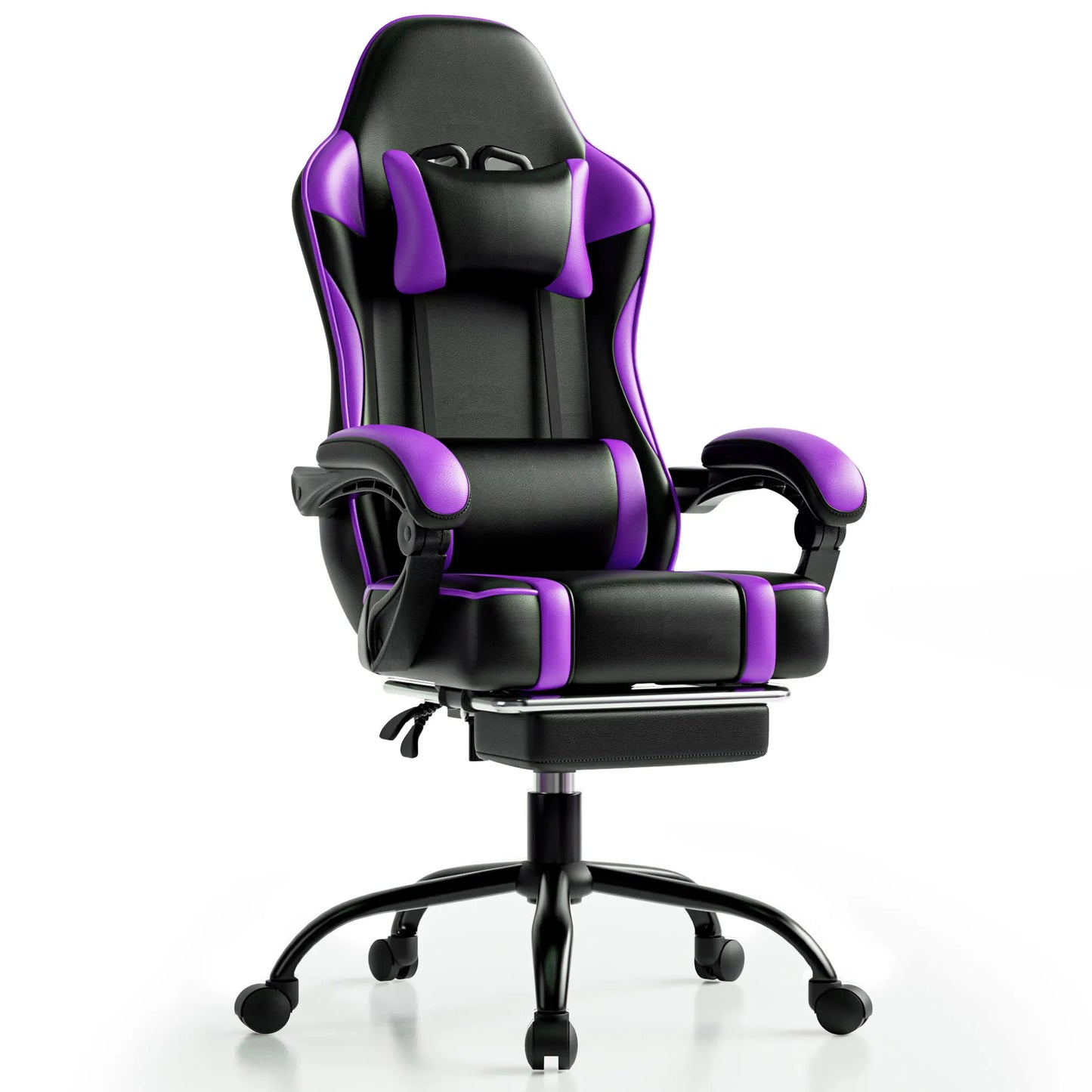 Ergonomic Gaming Chair Recliner, PU Leather Racing Game Chairs for Adults, Executive Office Chair Gamer Chair with Massager