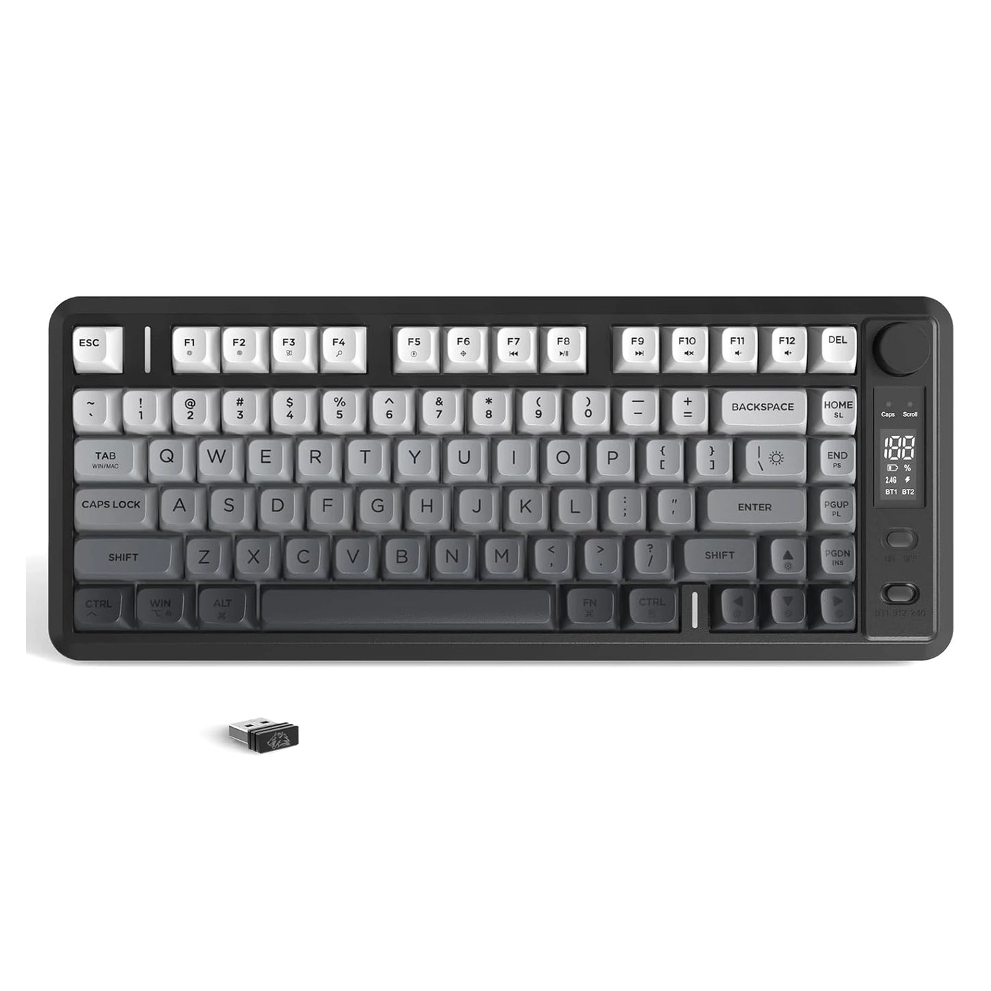 Attack Shark M75 Wireless Membrane Gaming Keyboard With Knob And OLED Display