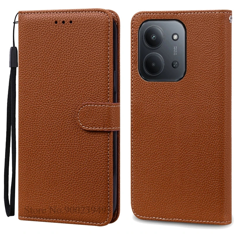 2 Size Phone Case For Redmi 15C Case Flip Leather Wallet Cover For Xiaomi Redmi 15C 5G Case Redmi 15C 4G Book Cover Coque Fundas