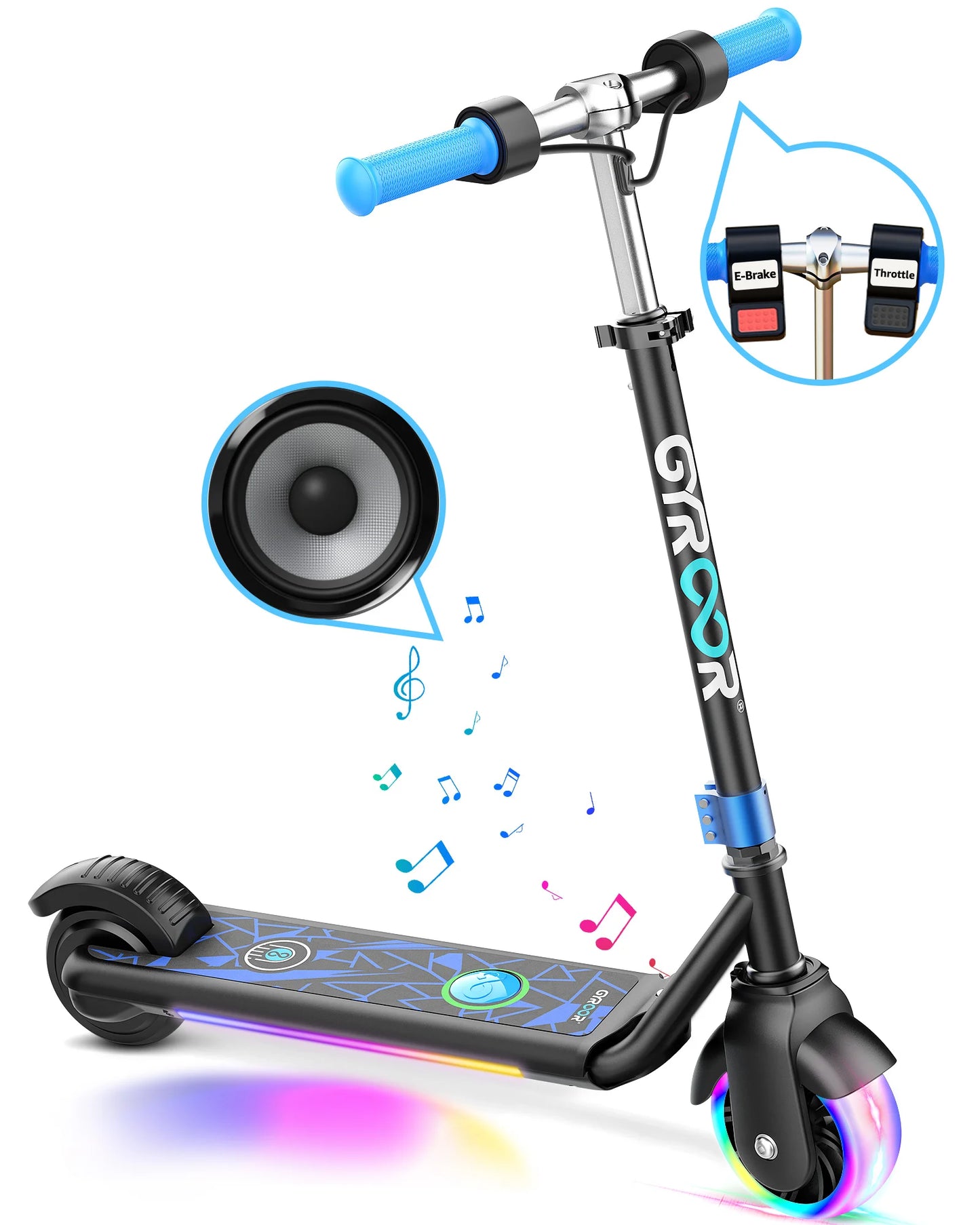 H30 Max Electric Scooter for Kids, LED Dispaly, 150W Powerful Motor, Dual Brake System, Adjustable Height and Speed.