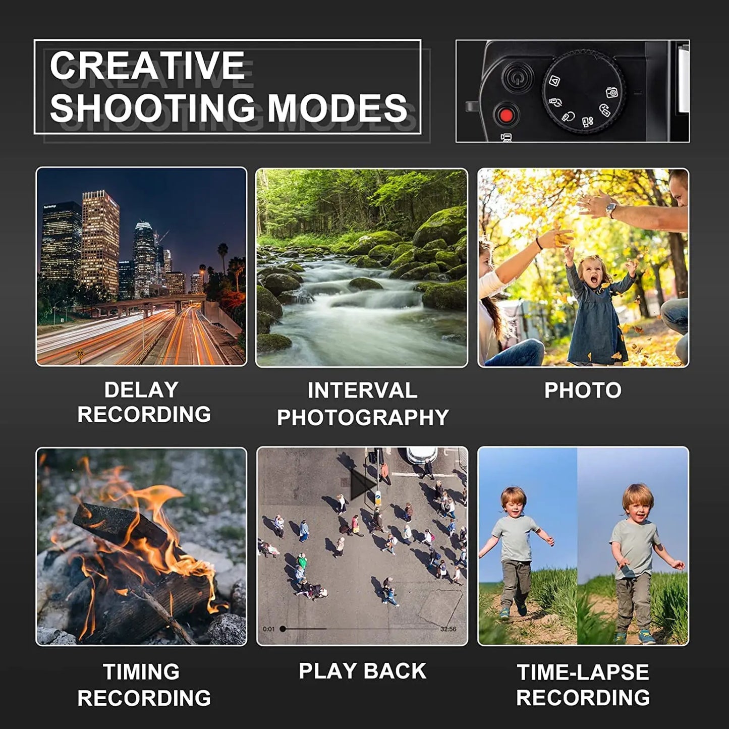 NBD Macro Lens 4K Digital Camera Flip Screen Selfie Camcorder 48MP Youtube Vlog WIFI Webcam Video Recorder 16X Digital Zoom