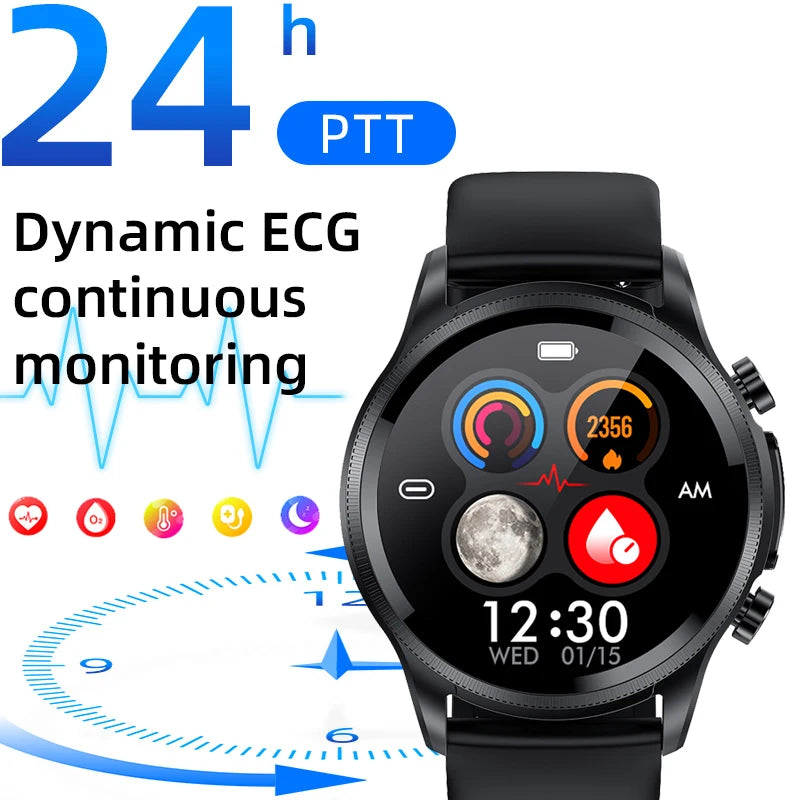 2025 New Men Smart Watch ECG Heart Rate Blood Pressure SpO2 Sleep Monitor 1.39'' Fitness Trackers Sports Watch For iOS Android