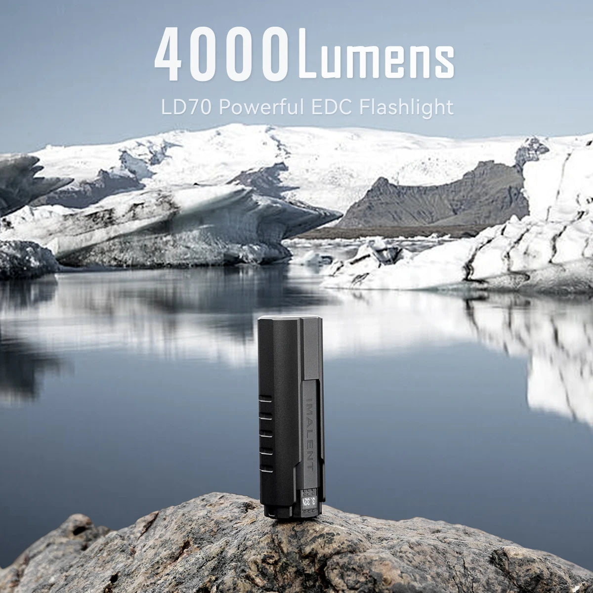 IMALENT LD70 EDC Flashlight Powerful Torch 4000 Lumens Cree XHP70.2 LED Handlight Rechargeable Super Bright Lantern for Camping