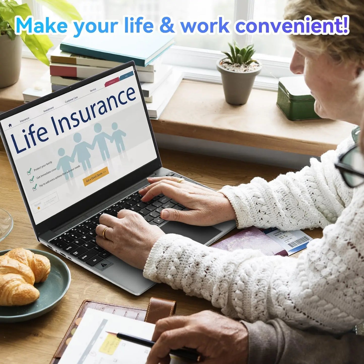 15.6 Inch Laptop 12GB DDR4 512GB SSD Intel N5095 Processor IPS Display 1080P Windows11 38000mAh Battery Business & Home Laptop