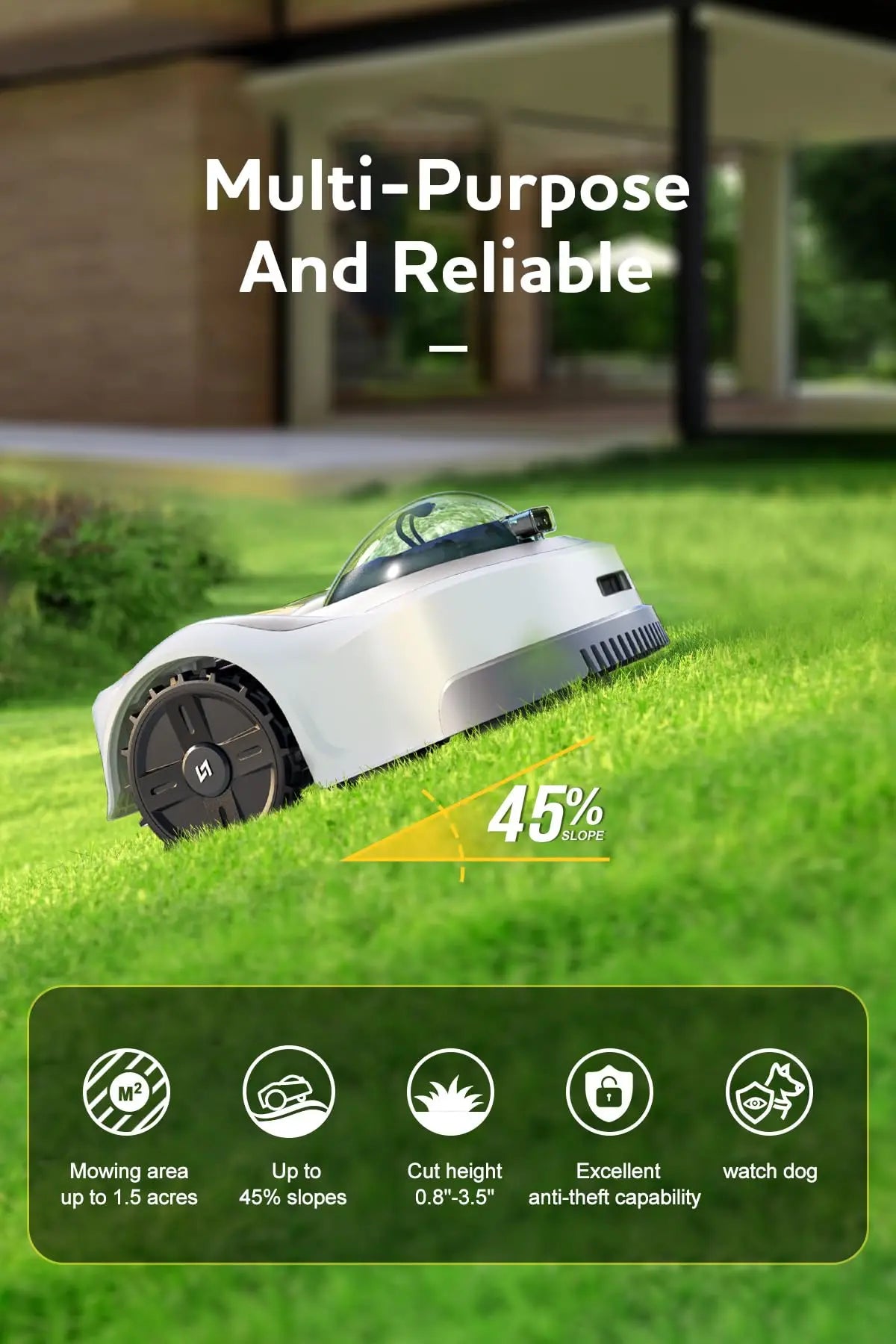 Novabot N1000 Robot Lawn Mower With AI Mapping App