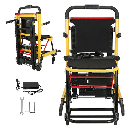 Motorized Elderly Stair Lifting Climbing Wheelchair Portable Lift Chair Elevator Assist Stair Chair Electric Wheelchair, 440 lb