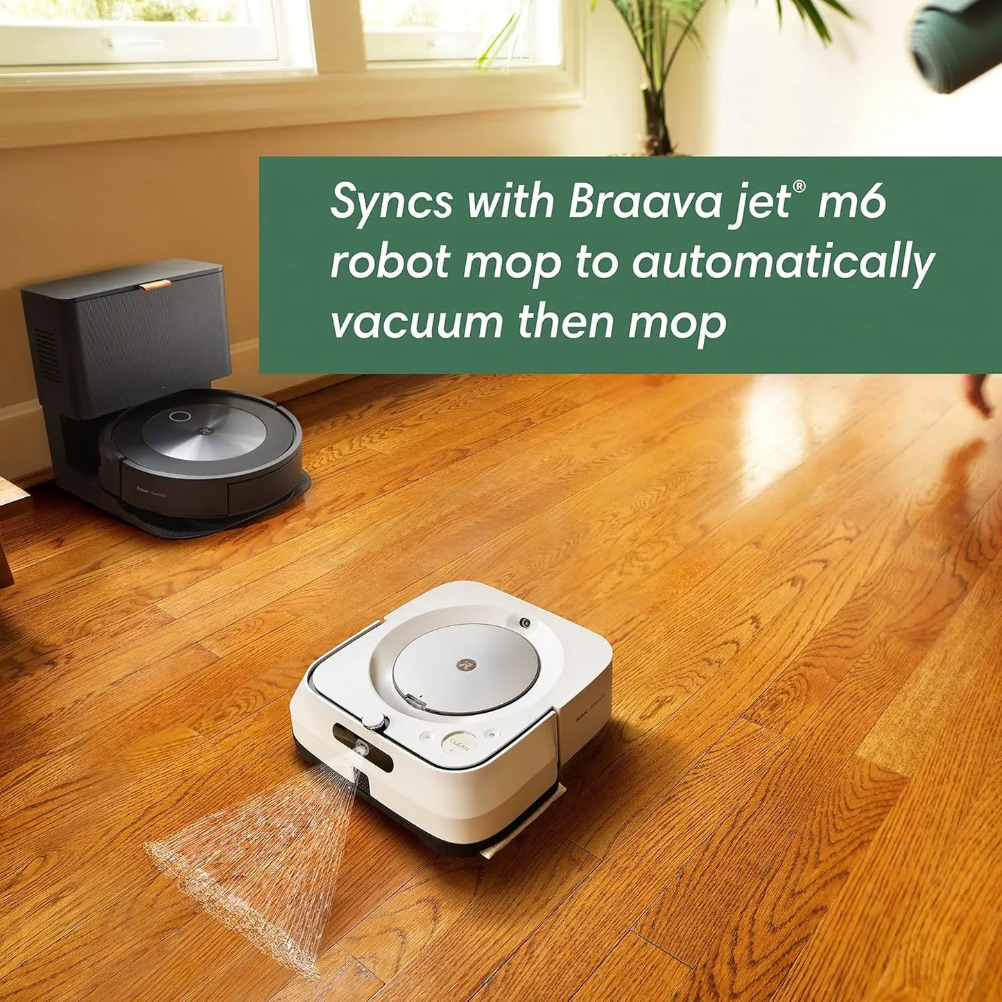 iRobot Roomba j6+ Self-Emptying Robot Vacuum – Identifies and Avoids Pet, 1 Year Warranty with free return