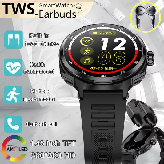 Smart Watch Men's Watch Sports Watch, magnetic charging, making/receiving calls, NFC function, multi-sport mode, message alerts