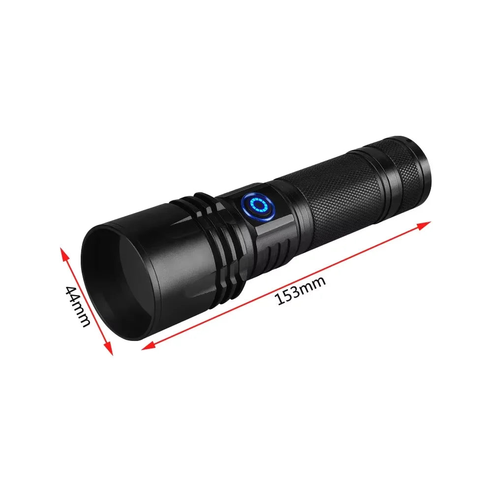 20W UV Black Light Flashlight -365nm USB Rechargeable | Pet Urine Detector, Gem and Money Detector, Stain Detector, etc