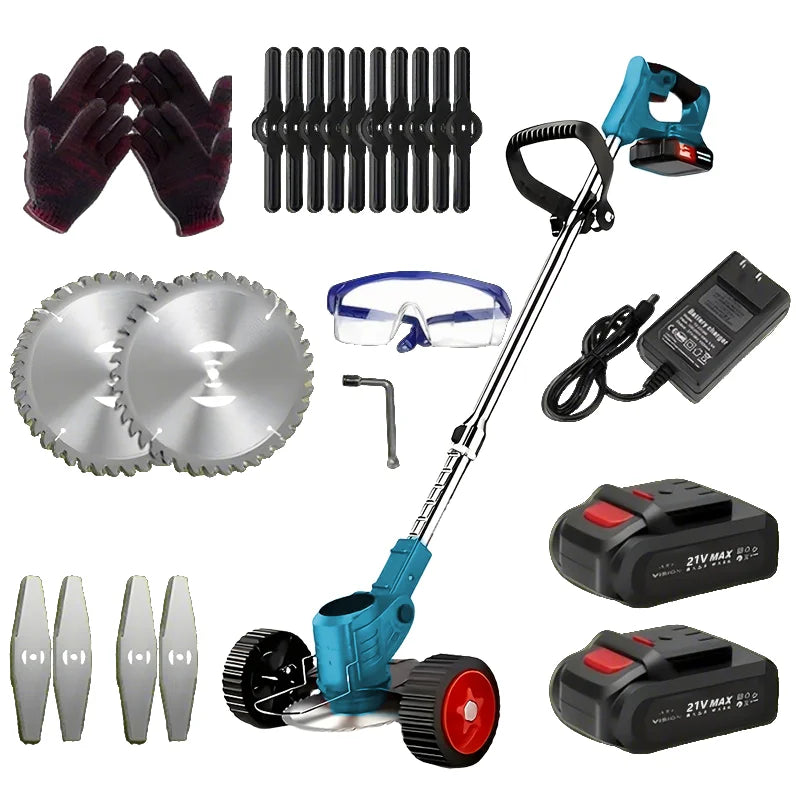 Lawn Care Cordless Trimmer And Leaf Blower Combo Kit