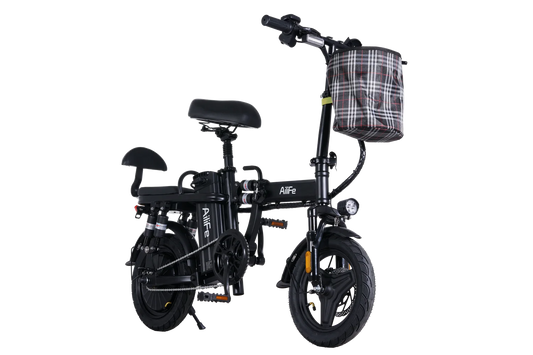 Electric Bike For Adults Teens Folding Ebike Commuter City Foldable E Bike With 500W Motor 23MPH Speed Pedals Assist Dual Disc B