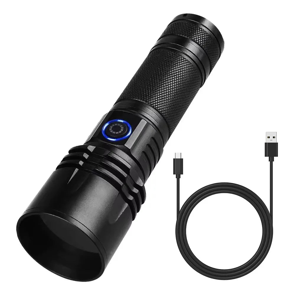 20W UV Black Light Flashlight -365nm USB Rechargeable | Pet Urine Detector, Gem and Money Detector, Stain Detector, etc