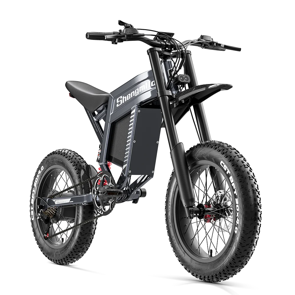 Shengmilo S900 Adult Electric Bicycle 1500W 60V30AH Battery Mountain Electric Bike 20 inch Fat Tire Ebike Electric Dirt Bike