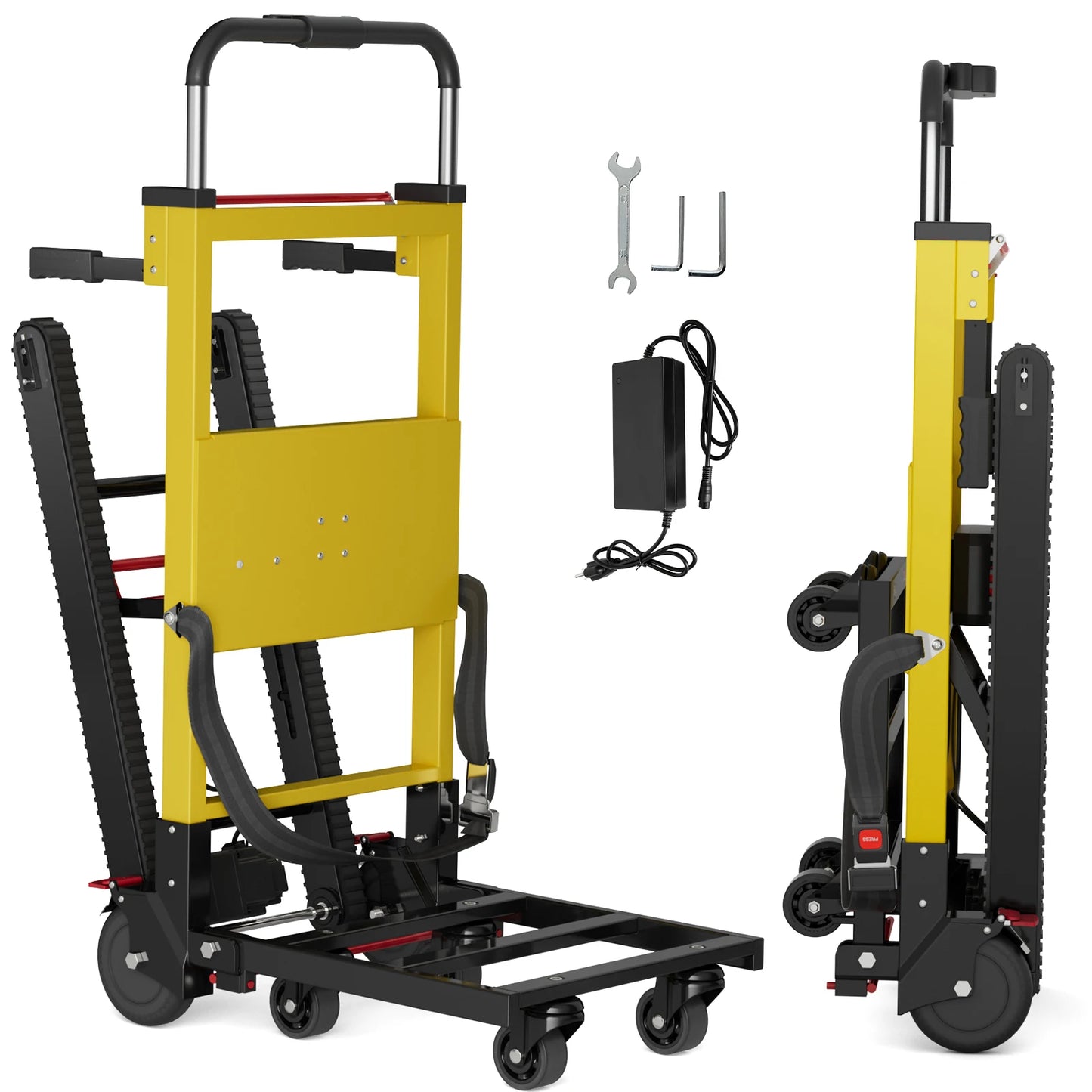 Electric Stair Climbing Dolly Electric Stair Climbing Hand Truck 485lb Max Load Capacity 3 Mode Folding Stair Climber Hand TrucK