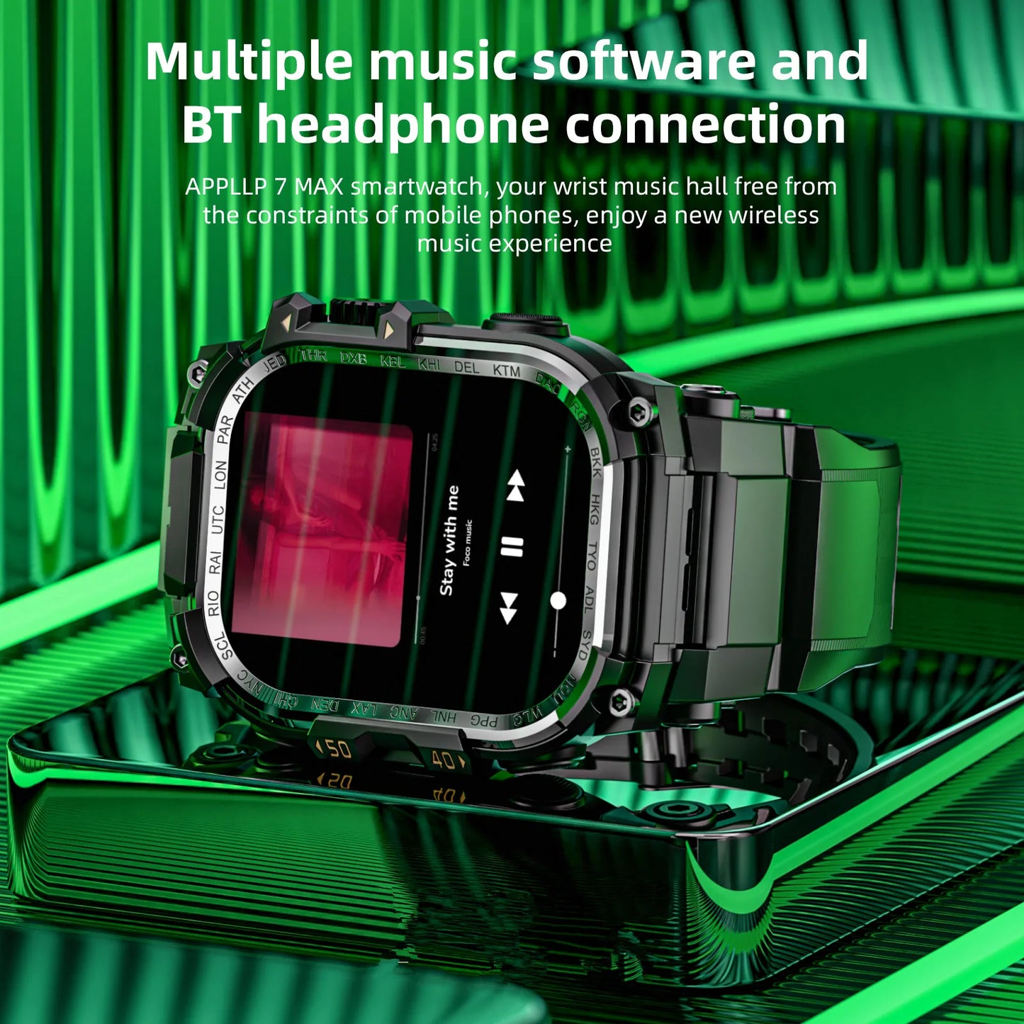 LOKMAT APPLLP 7 MAX Android Smart Watch Phone Amoled Touch Screen Rotating Camera Wifi 4G SIM Card Watch Outdoor Fitness Tracker