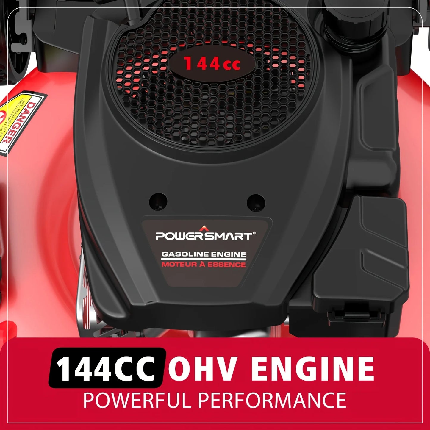 PowerSmart 144cc Gas Push Lawn Mower 2-in-1 Mulching Discharge