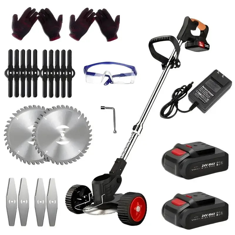 Lawn Care Cordless Trimmer And Leaf Blower Combo Kit