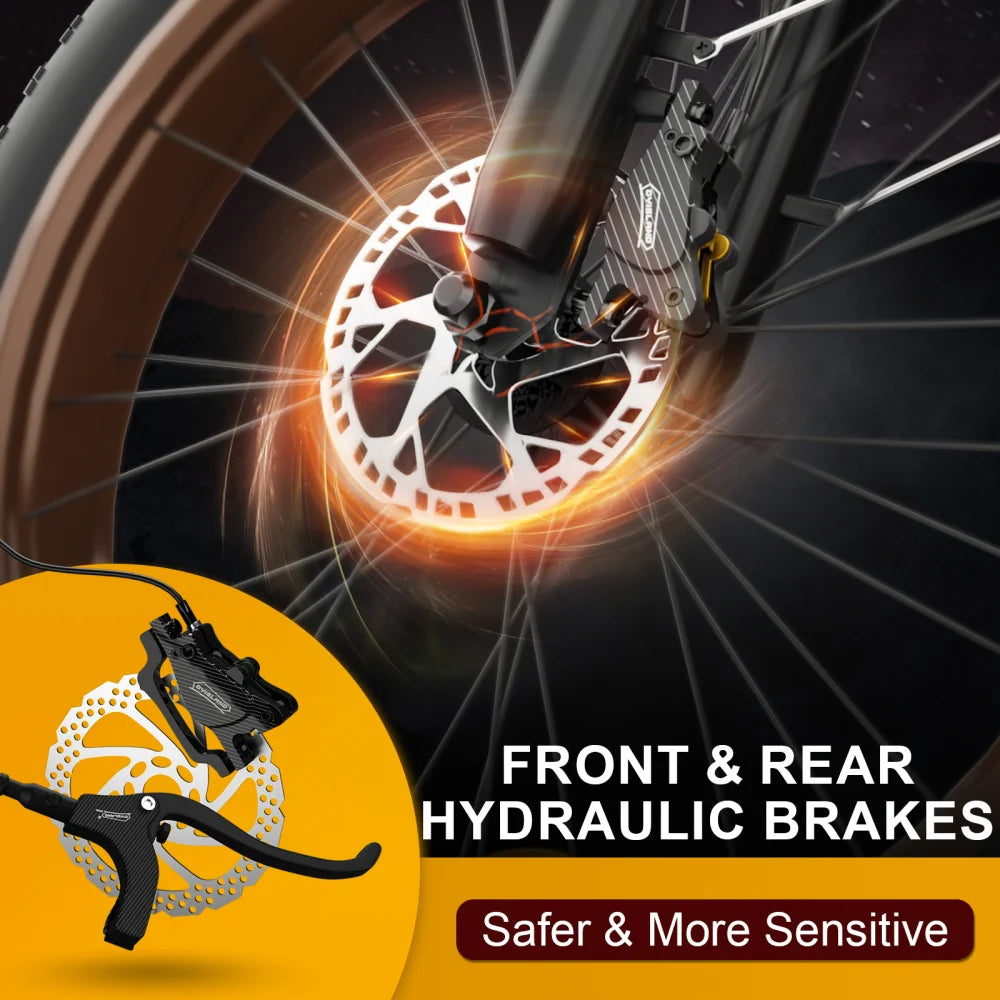 US Warehouse 1000W Electric Bike 48V 16AH Long Range Fat Tire E-Bike Full Suspension Hydraulic Brake Off-Road Mountain Bicycle