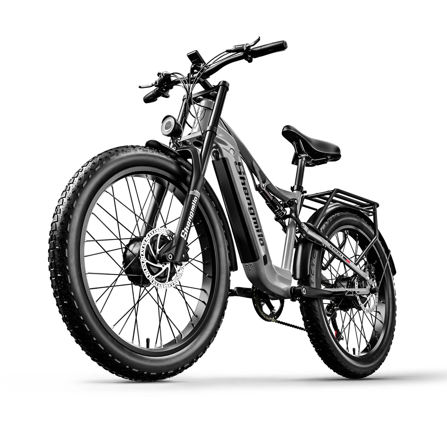 Shengmilo S600 Adult 1000W*2 E-bike Men's E-Mountain ebike with Two Motor, 48V840WH Battery,26" Fat Tire Electric Bike