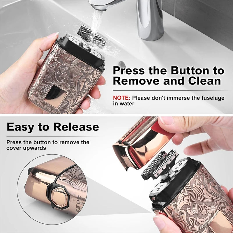 Ufree Close Shaver Electric Foil Shavers for Men, 3-Speed Electric Razor,  Home appliance, Face Shaving Beard Trimmer with LCD