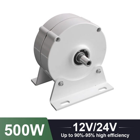 Gearless Permanent Magnet Generator Turbine Low Speed 500W 12V 24V  For Water Conservancy And Wind Power Household 220V