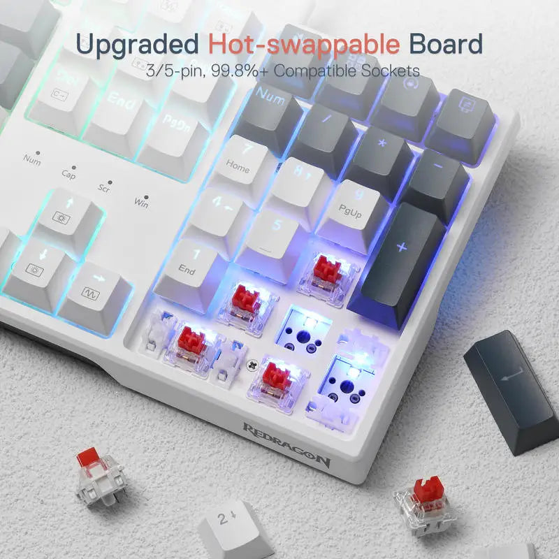 Redragon K668 RGB Mechanical Keyboard Wired With Hotkeys