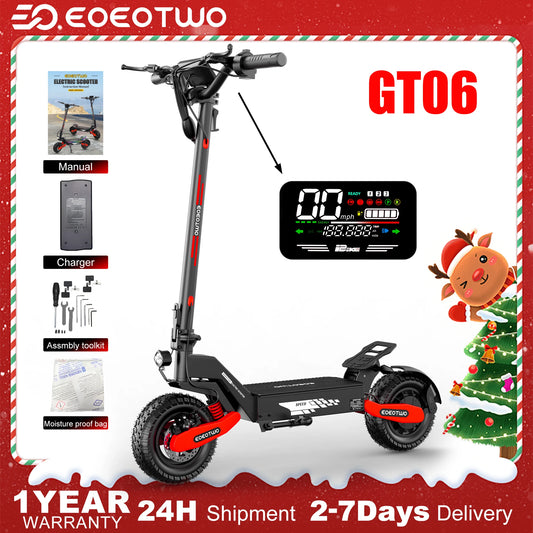 Electric Scooter,1200W Motor,MAX 40/20Miles Range&28mph Top Speed,11'' Off Road Tires,Dual Brake&Dual Suspension E-Scooter Adult