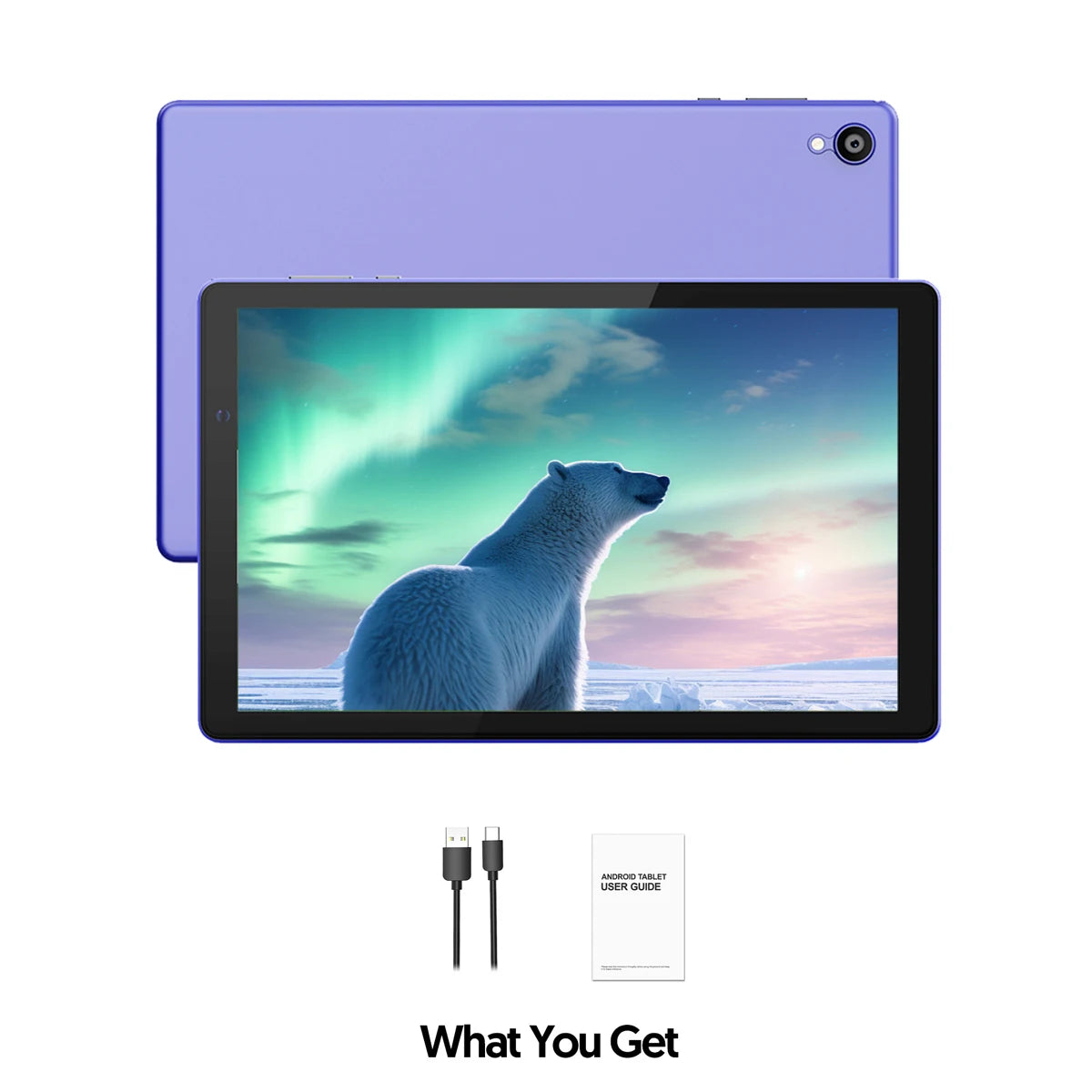 10-inch Android 12 tablet, quad-core processor, 4(2+2) GB RAM, 32GB ROM, Bluetooth, WiFi, dual cameras