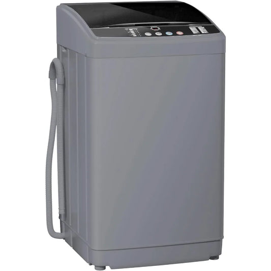 21lbs FullAutomatic Washing Machine 2.5 Cu Ft Portable Washer with Drain Pump 10 Wash Programs 8 Water Levels Compact Washer an