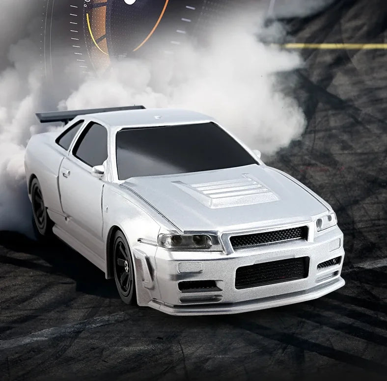 US Stock Gyro 1/43 RC Drifting Car Racing RTR 4WD High Speed Radio Control Model 2.4G Drift Race Cars Vehicle Toys Boys Gifts